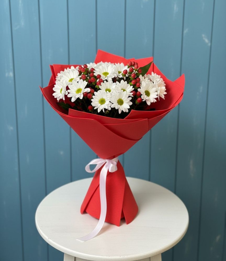 Букет цветов из: Хризантемы в Старомарьевке