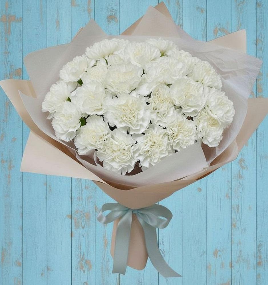 Букет цветов из: Гвоздики в Старомарьевке