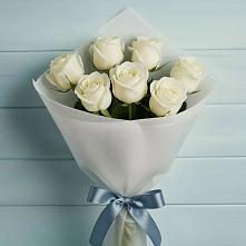 Букет 7 Белых роз Эдлесс Лав #REPLACE_PRED# Старомарьевке