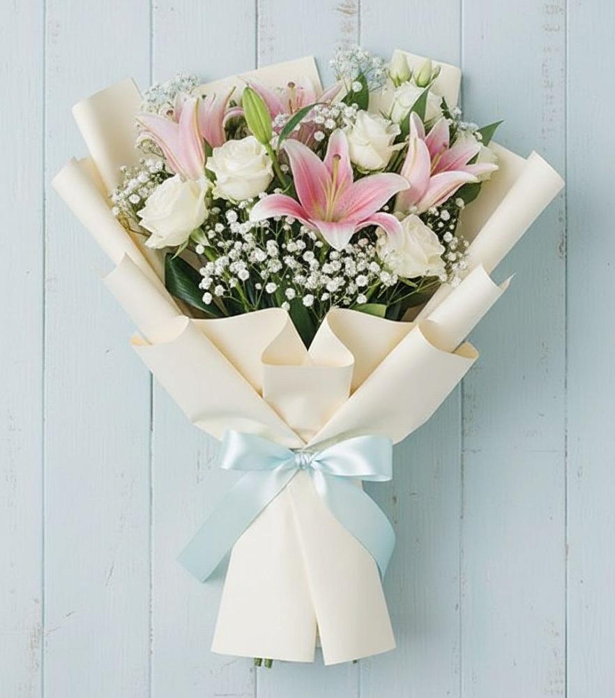 Букет цветов из: Лилии в Старомарьевке