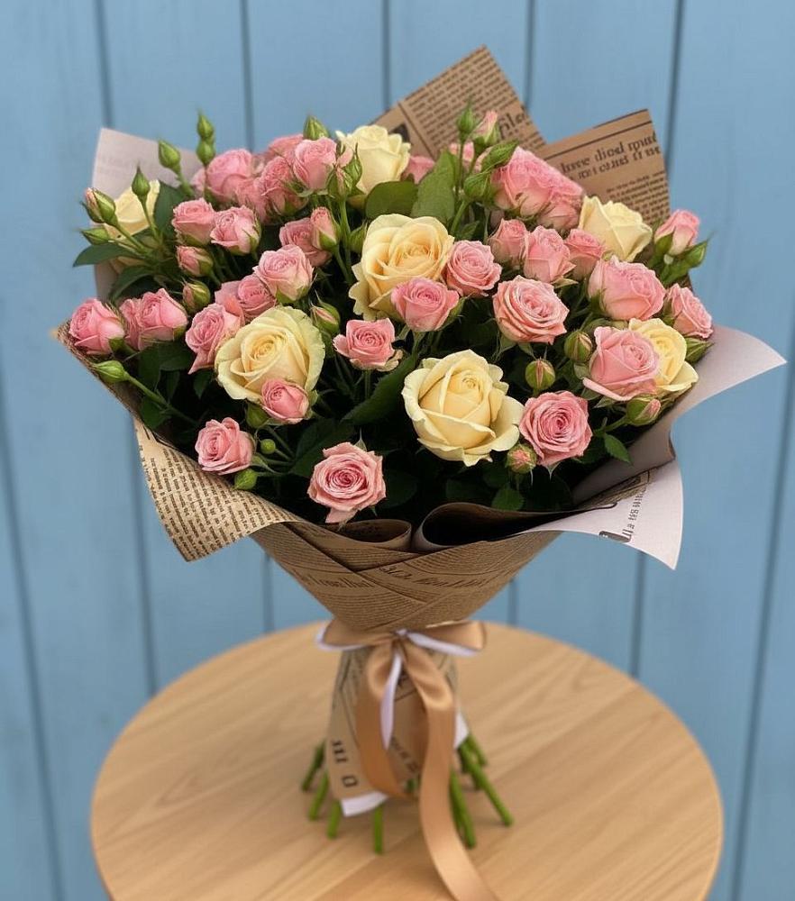 Букет цветов из: Розы в Старомарьевке