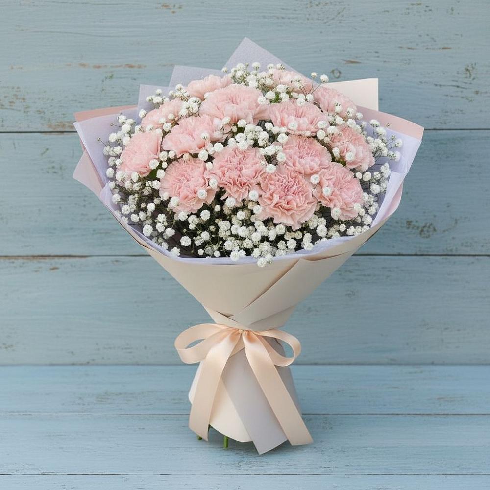 Букет цветов из: Гвоздики в Старомарьевке