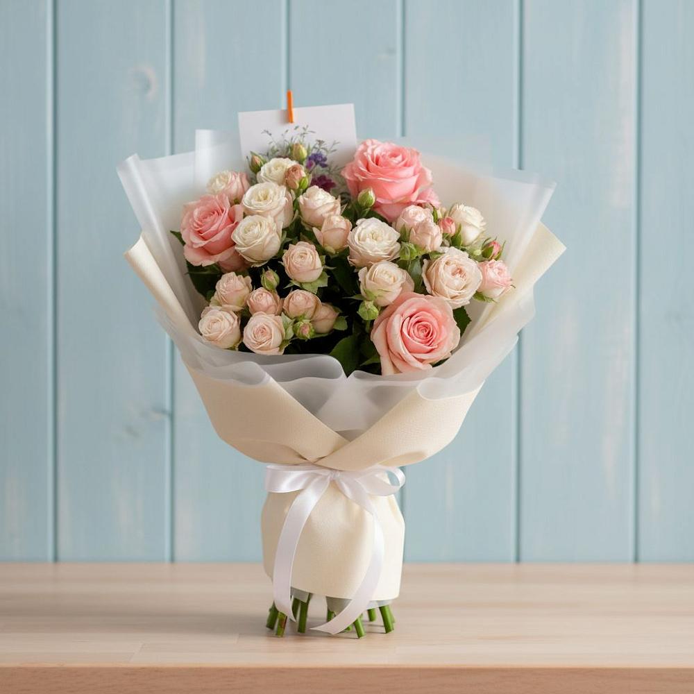 Букет цветов из: Розы в Старомарьевке