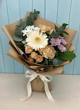 Букет цветов из:  Герберы и Хризантемы в Старомарьевке