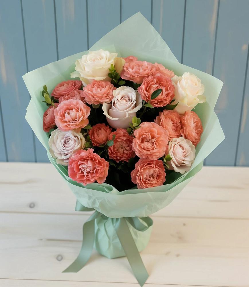 Букет цветов из: Розы в Старомарьевке