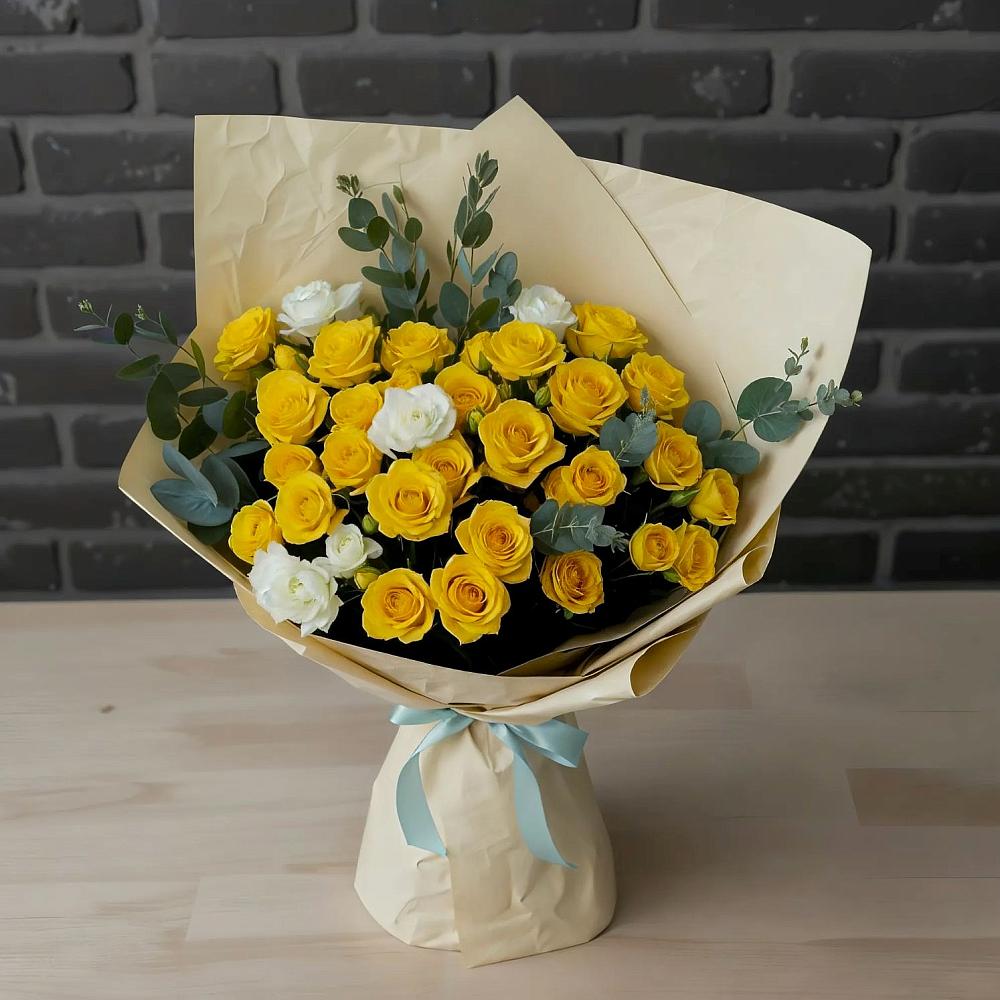 Букет цветов из: Розы в Старомарьевке