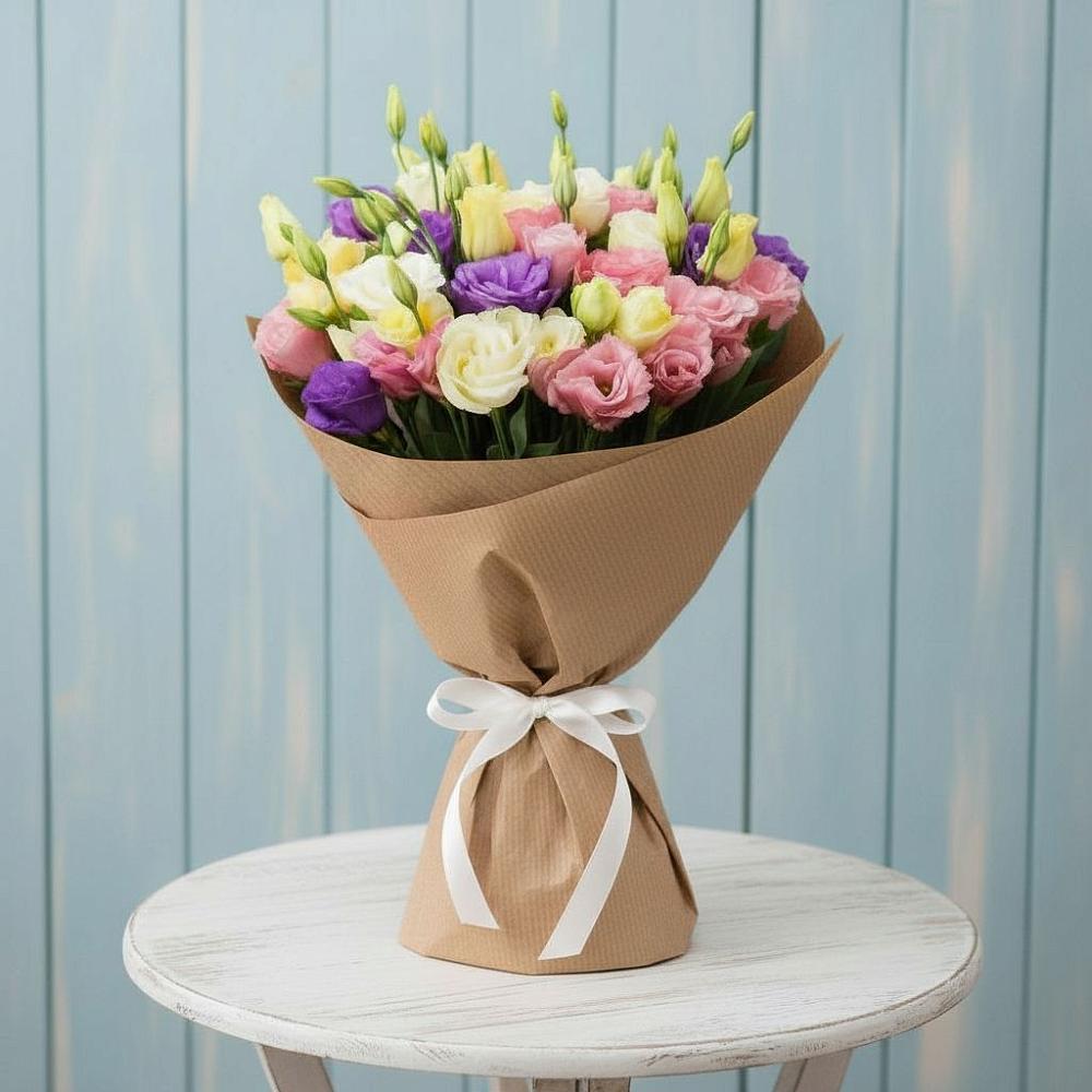 Букет цветов из: Лизиантусы в Старомарьевке